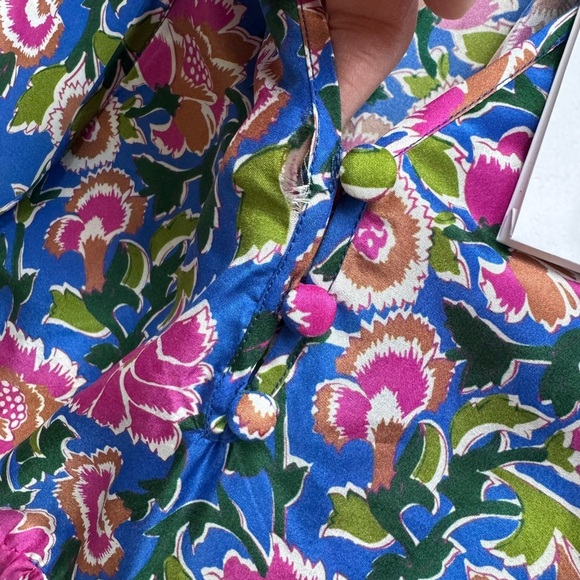 NWT Veronica Beard Sarong Floral Print Hawken Dress Size 4 - Picture 11 of 11